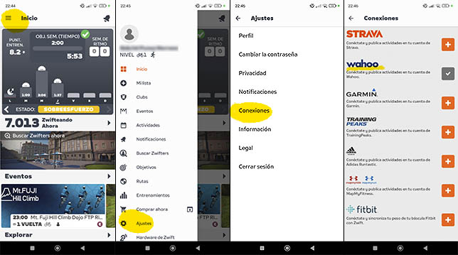 Autorizar Wahoo en Zwift Companion para volcar datos