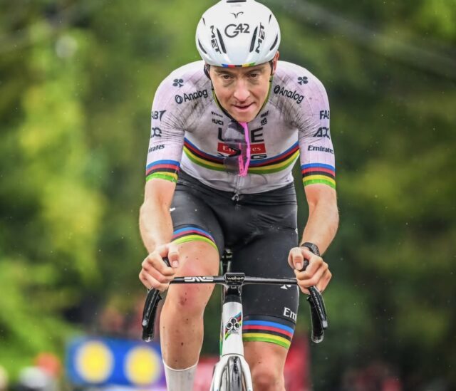 Tadej Pogacar en Lieja. Foto: Sprint Cycling